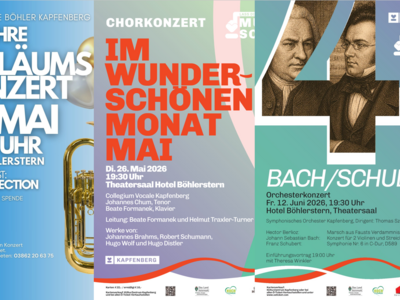 Böhlerstern: das Hotel in Kapfenberg für Seminare und Veranstaltungen Plakate für musikalische Veranstaltungen in Kapfenberg mit Konzertdaten und Künstlern