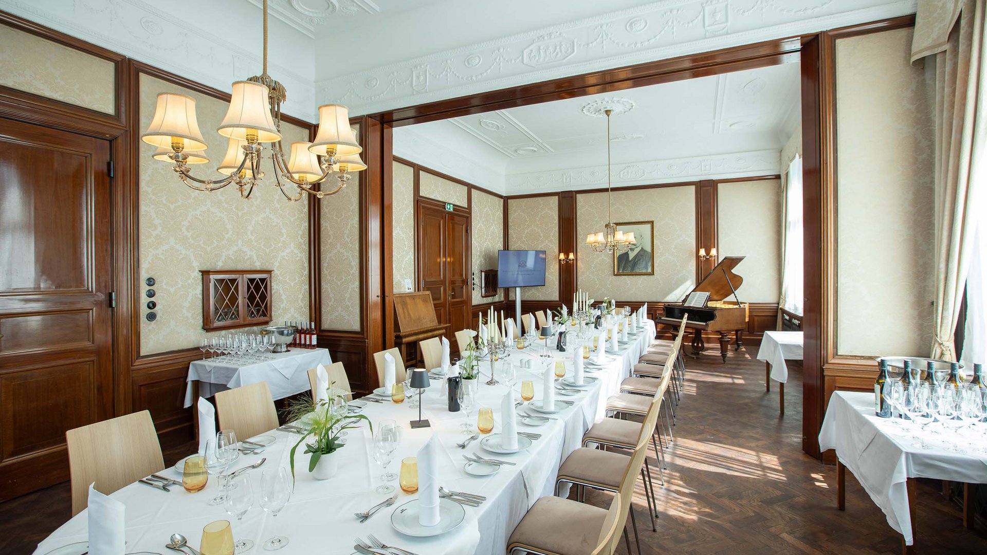 Hotel Böhlerstern: the dining room in the  Fürstentrakt